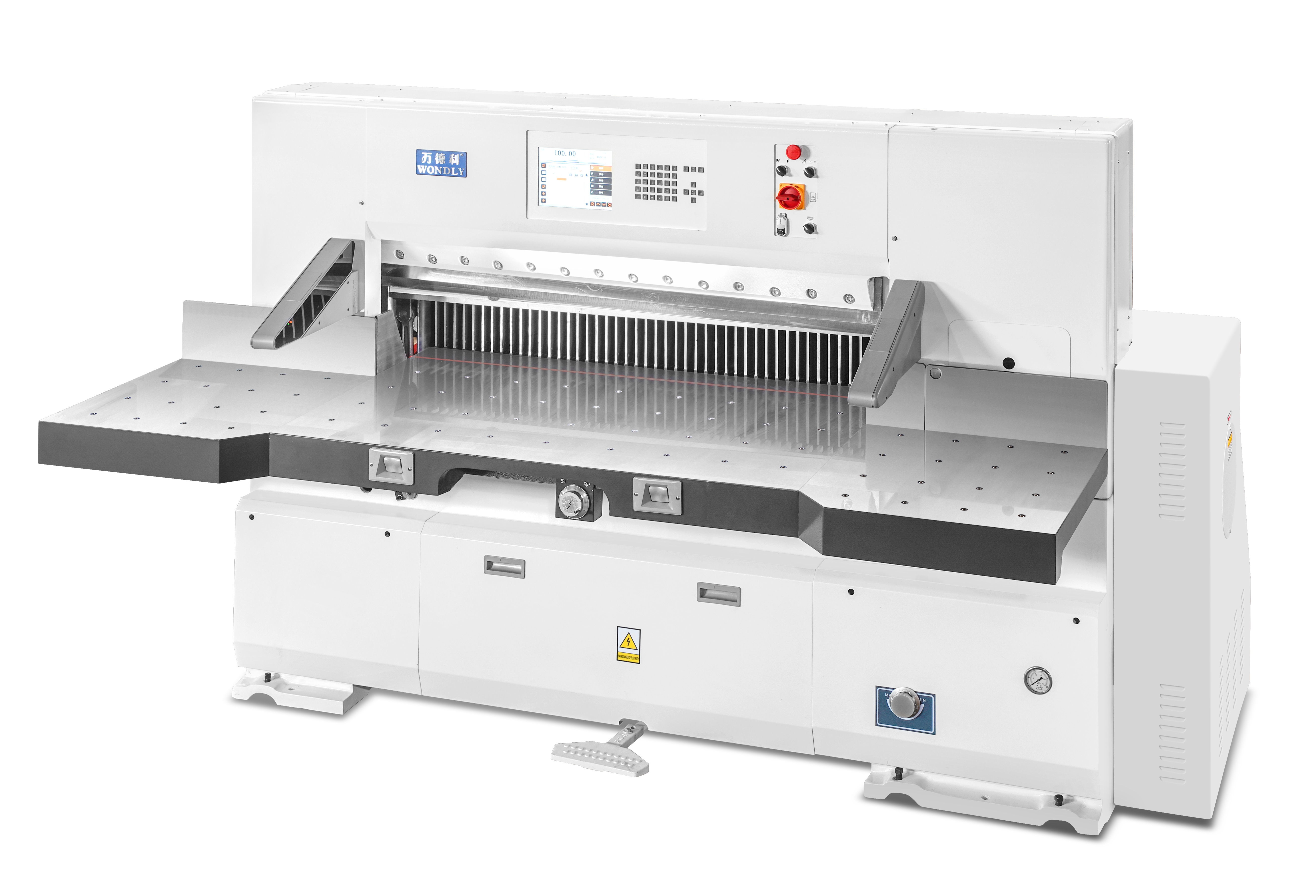 巴勒斯坦老客戶回購(gòu)QZYK1150DF程控切紙機(jī)